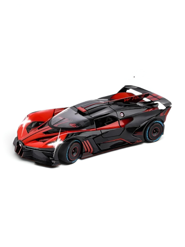 Bugatti Bolide Diecast Model Car – Scale 1:24 With Smoke Zinc Alloy Diecast Car Collectible for Kids and Adults LMI15527