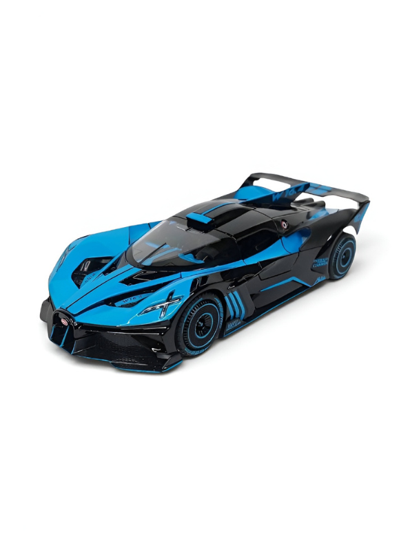 Bugatti Bolide Diecast Model Car – Scale 1:24 With Smoke Zinc Alloy Diecast Car Collectible for Kids and Adults LMI15527