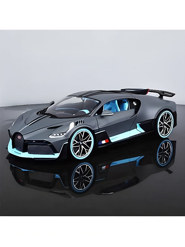 Bugatti Divo Pull Back Cars - Black Small Size Scale 1:32 (MS-May-46)