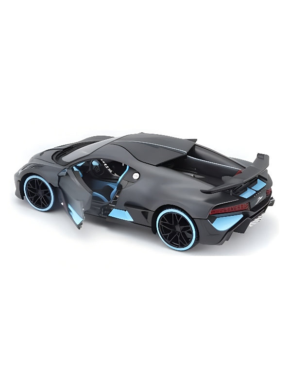 Bugatti Divo Pull Back Cars - Black Small Size Scale 1:32 (MS-May-46)