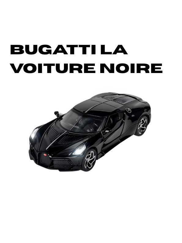 Bugatti La Voiture Noire Diecast Model Car 1:35 Scale Collectible Toy Black LMI15655.