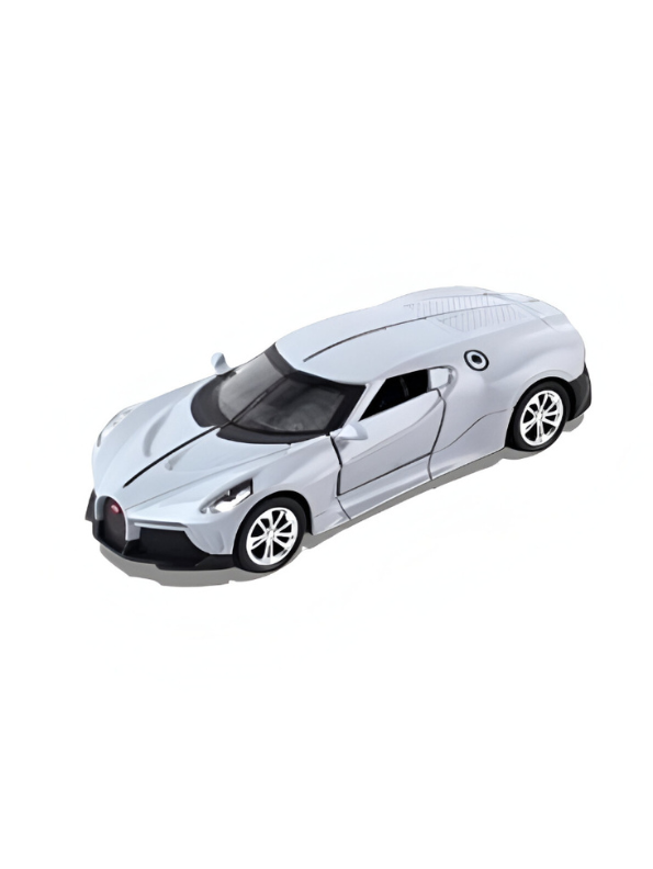 Bugatti La Voiture Noire Diecast Model Car 1:35 Scale Collectible Toy White LMI15655.