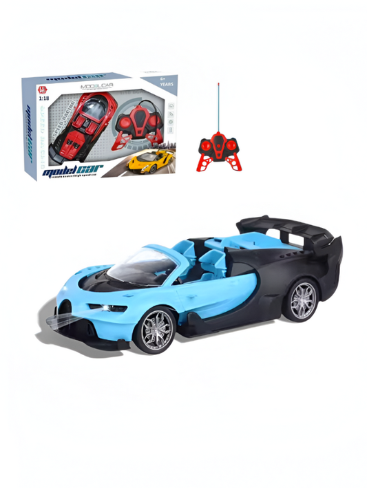 Bugatti RC Supercar Remote Control Car – High-Speed Electric Racing Toy, Full Function Controller Blue LMI13650.