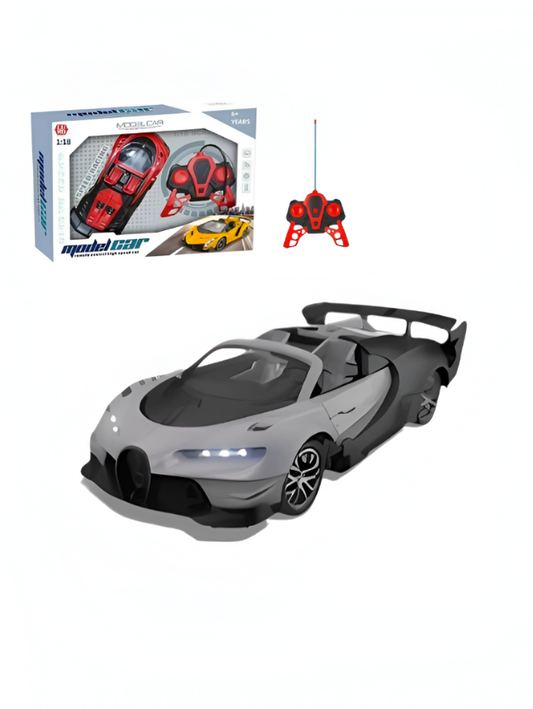 Bugatti RC Supercar Remote Control Car – High-Speed Electric Racing Toy, Full Function Controller Grey LMI13650.
