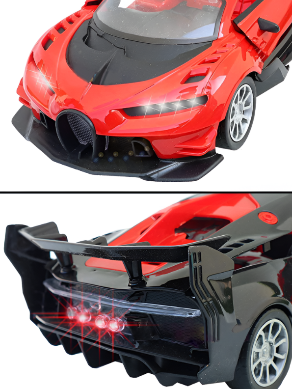 Bugatti Remote Control Car 1:18 Scale Red LMI12767.