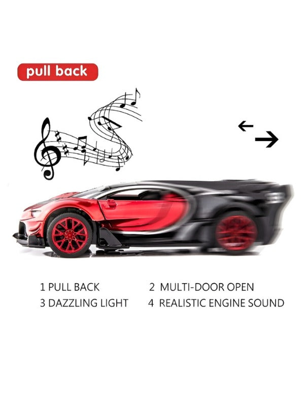 Bugatti Turismo Diecast Model Car 1:32 Scale Red MD290.