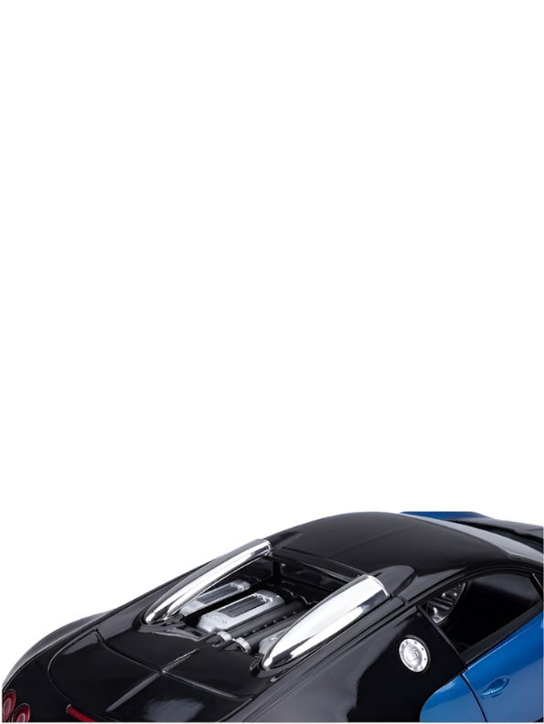 Bugatti Veyron Remote Control RC Car with Lights & Smooth Steering Blue LMI8612.