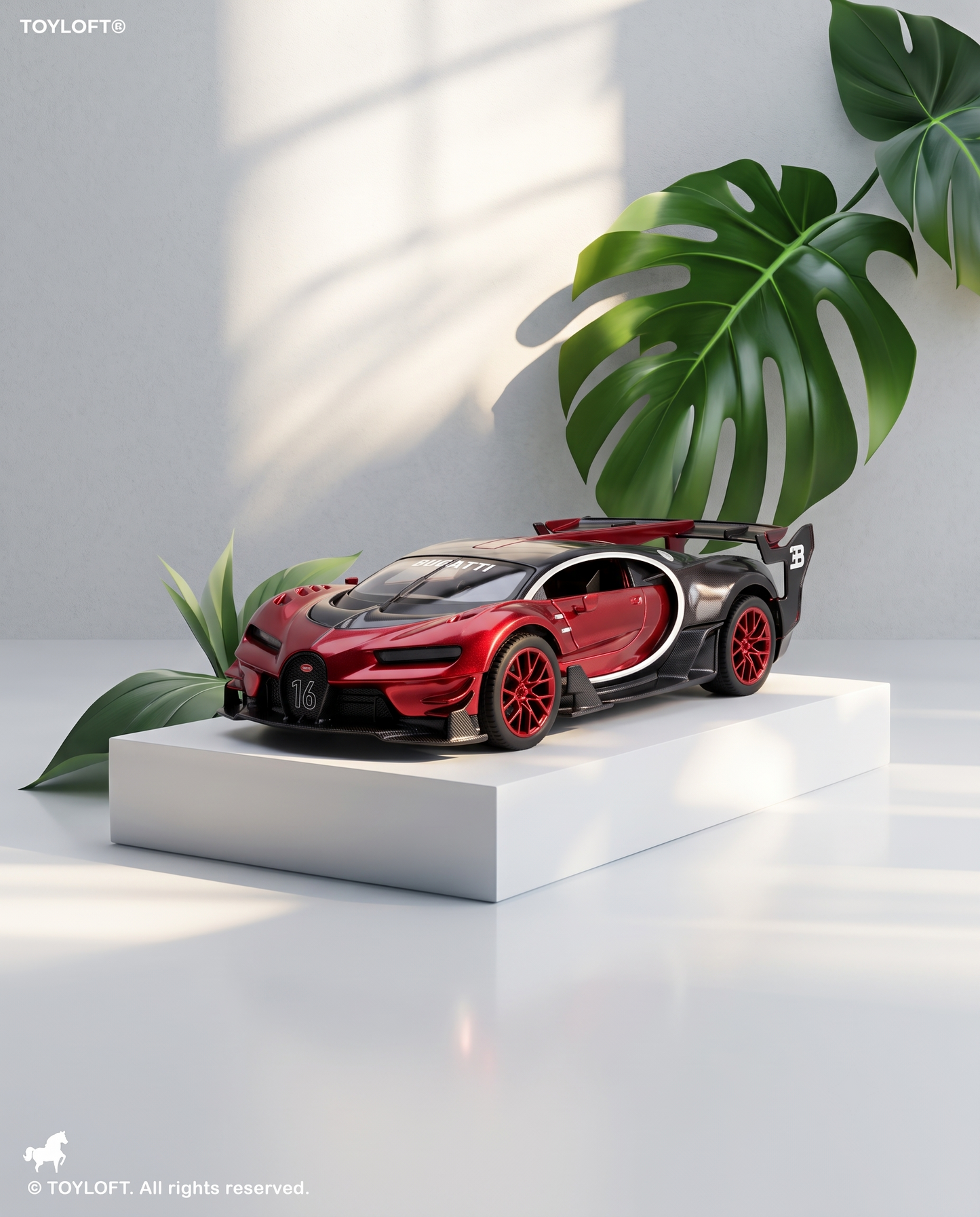 Bugatti Turismo Diecast Model Car 1:32 Scale Red MD290.