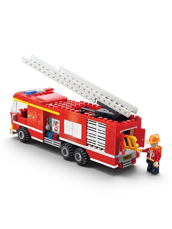 Build Your Own Fire Rescue Team: Firefighter 324-Piece Building Block Set TV5080