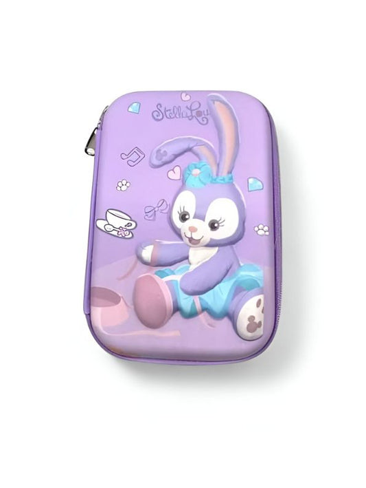 Purple - Bunnify – Bunny Pouch Big Size Pencil Case for Girls | Single Chain Soft Blister Pack Stationery Bag | Cute for School & Gifting NOV1921.