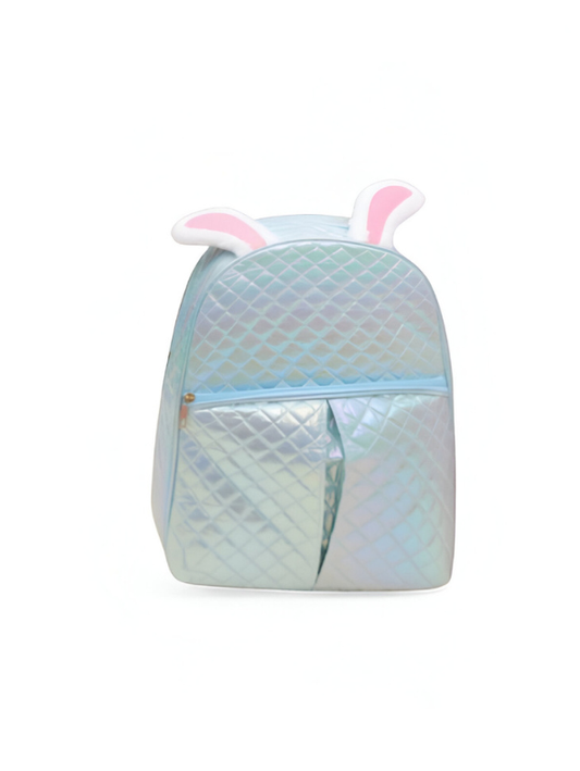 Bunny Ears Backpack – Cute Iridescent Kids School Bag Blue NOVGBT-50099.