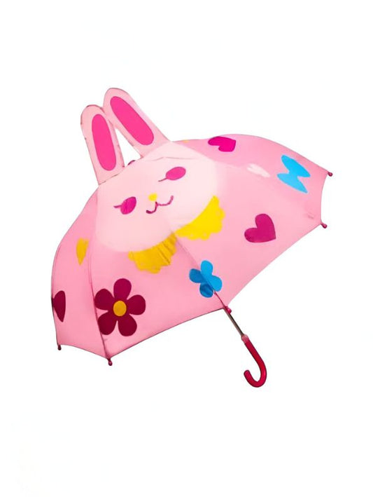 Bunny Umbrella for Kids – Adorable Design with Bunny Ears on Top | Lightweight & Fun Rain Protection NOV6219.