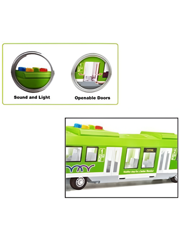 Mumbai Monorail Train Toy For Kids - Green LMI12196.