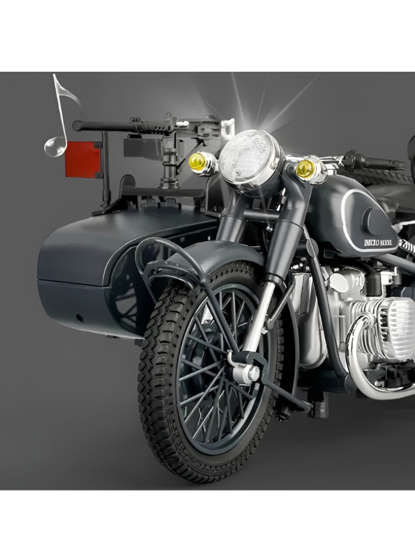 CJ750 Chang Jiang 750 Military Sidecar Motorcycle Diecast Model Bike MD544.