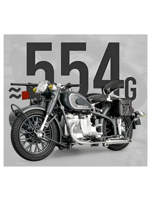 CJ750 Chang Jiang 750 Military Sidecar Motorcycle Diecast Model Bike MD544.