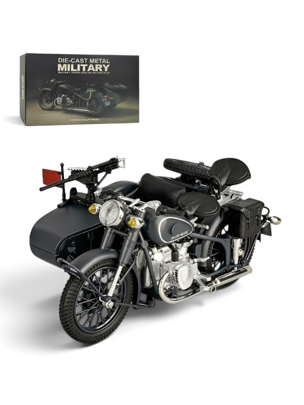 CJ750 Chang Jiang 750 Military Sidecar Motorcycle Diecast Model Bike MD544.