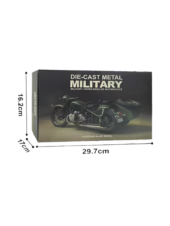CJ750 Chang Jiang 750 Military Sidecar Motorcycle Diecast Model Bike MD544.