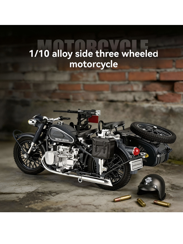 CJ750 Chang Jiang 750 Military Sidecar Motorcycle Diecast Model Bike MD544.