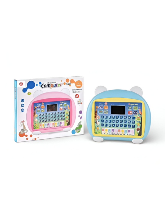 Kids Educational Computer Tablet for Toddlers – Learning Pad with Alphabet, Numbers, and Music – Early Development Toy for Boys & Girls Ages 3+ (Blue) LMI13941