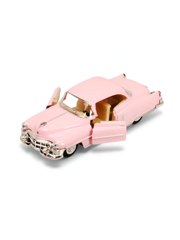 Cadillac Series 62 Coupe 1:32 Scale Diecast Model Car – Classic Vintage Collectible Pink TV6531.