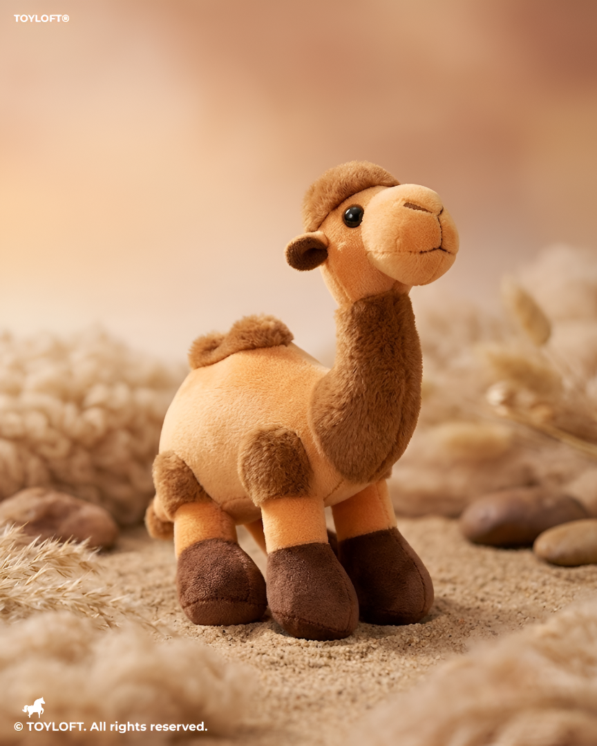 Camel Plush Toy - Orange 8 Inch Soft Stuffed Desert Animal ST14745