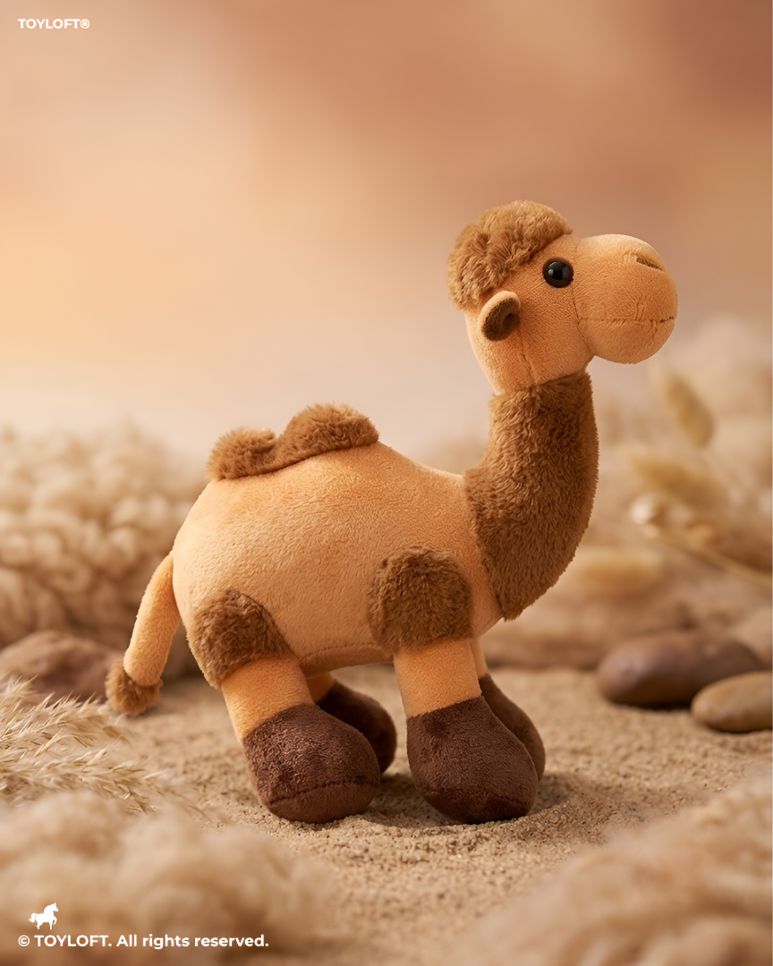 Camel Plush Toy - Orange 8 Inch Soft Stuffed Desert Animal ST14745