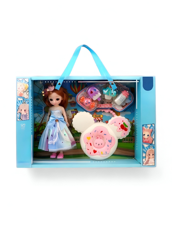 Candy Toll Barbie Playset for Kids – Includes Barbie Inspired Doll with Pretend Food Items & Candy Shop Accessories Playset for Kids - LMI13114.