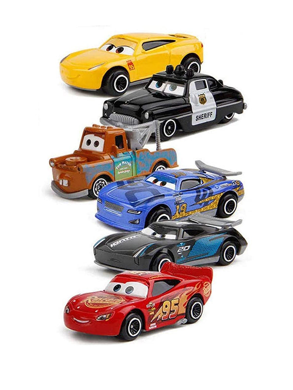 Cars Model Diecast Car Pack Of 6 (S)