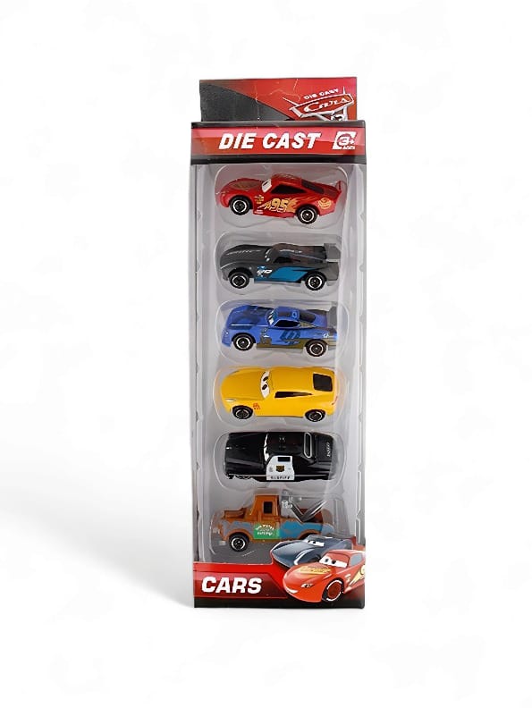 Cars Model Diecast Car Pack Of 6 (S)