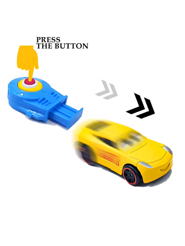 Cars Toy Set – Lightning McQueen & Friends with 2 Launchers for Kids Racing Car Playset.