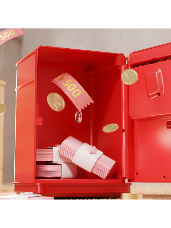 CashMate – Kids’ Piggy Bank ATM Box for Coin & Cash Savings with Fun Entrance NX15688.