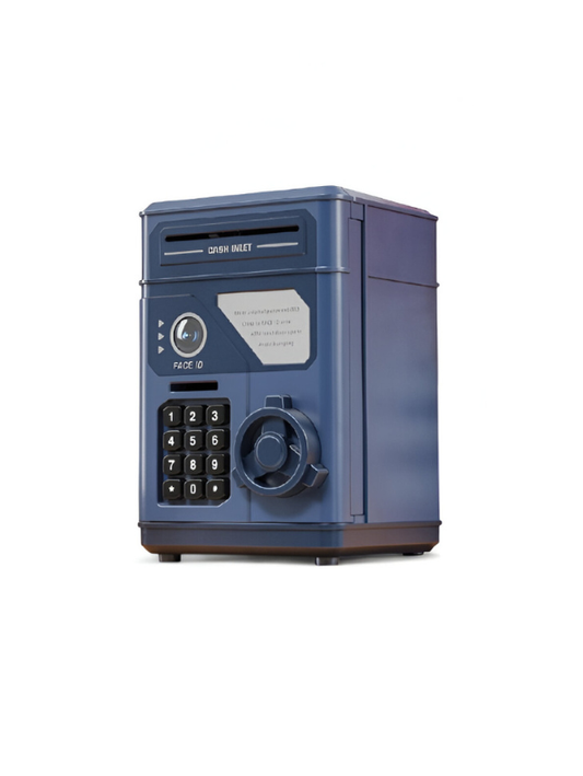 Blue - CashMate – Kids’ Piggy Bank ATM Box for Coin & Cash Savings with Fun Entrance NX15688.