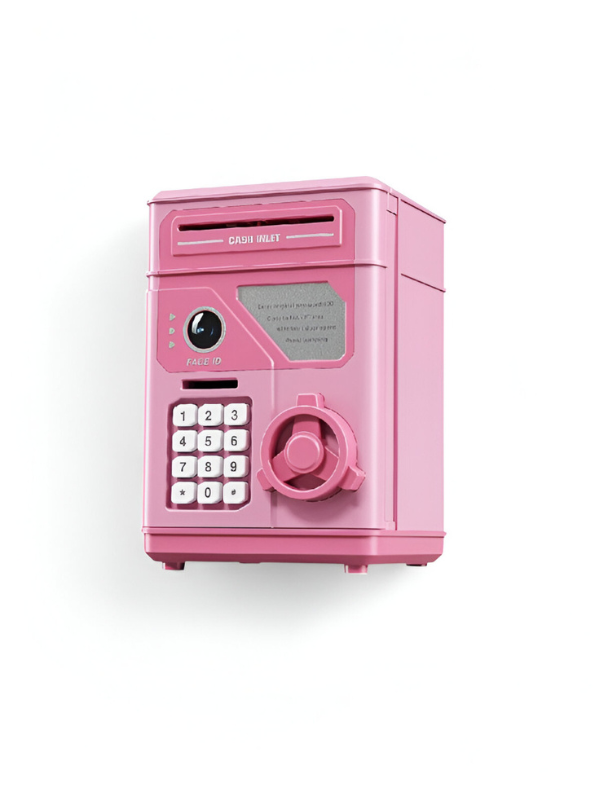 Pink - CashMate – Kids’ Piggy Bank ATM Box for Coin & Cash Savings with Fun Entrance NX15688.