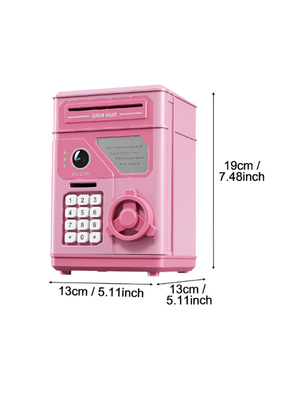 Pink - CashMate – Kids’ Piggy Bank ATM Box for Coin & Cash Savings with Fun Entrance NX15688.