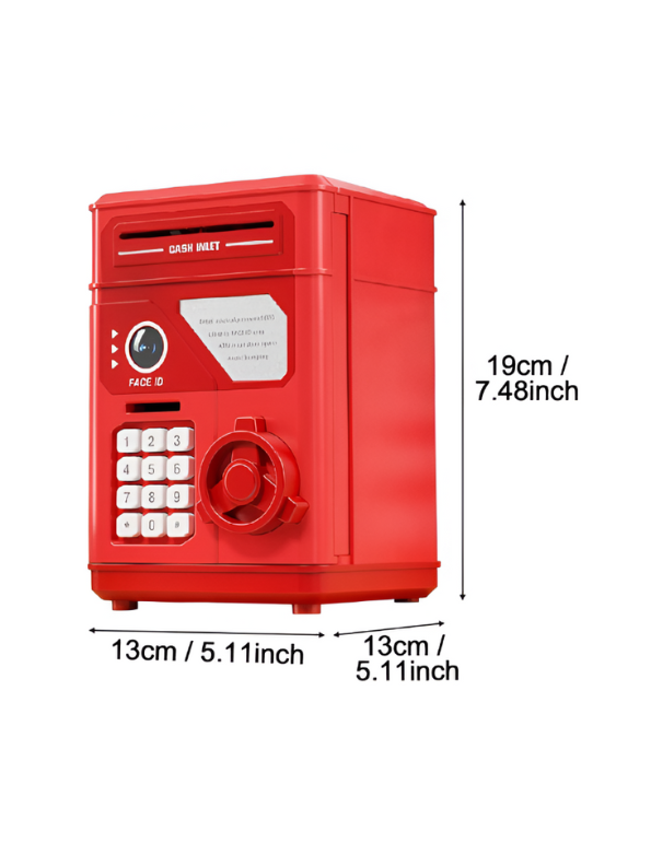 CashMate – Kids’ Piggy Bank ATM Box for Coin & Cash Savings with Fun Entrance NX15688.