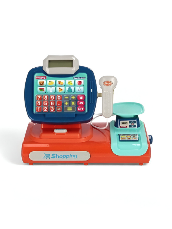 Shopping Time Cash Register Toy Set for Kids – Interactive Pretend Play with Scanner, Money & Accessories LMI15575