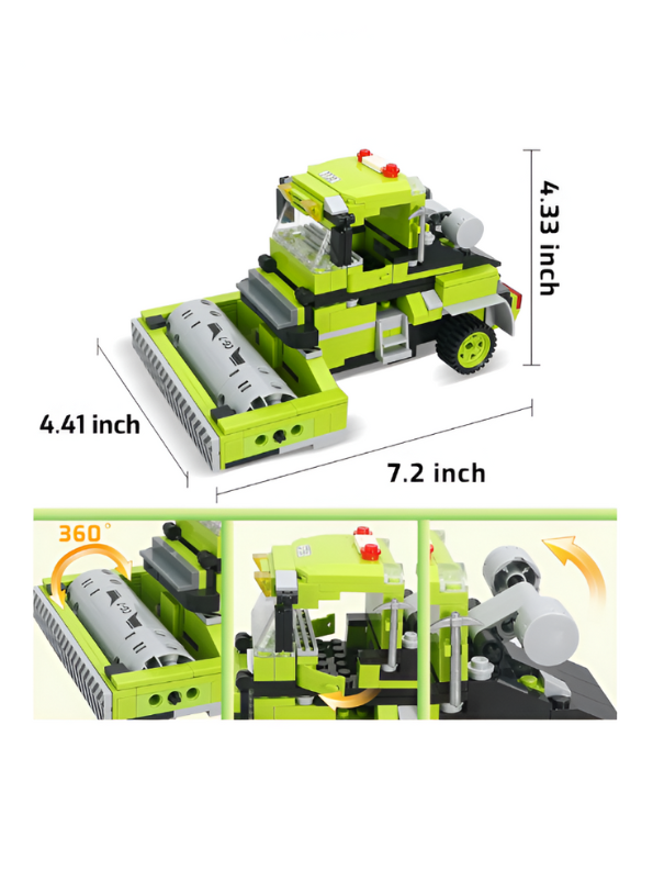 Cement Mixer Truck Building Block Toy Set – Educational Construction Vehicle Blocks for Kids, STEM Learning Toy Gift TV5089.