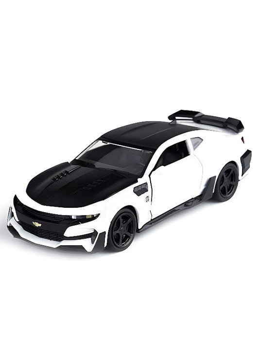 Chevrolet Camaro Metal Model Diecast Car - White Scale 1:32 (T-M-15) - Toyloft