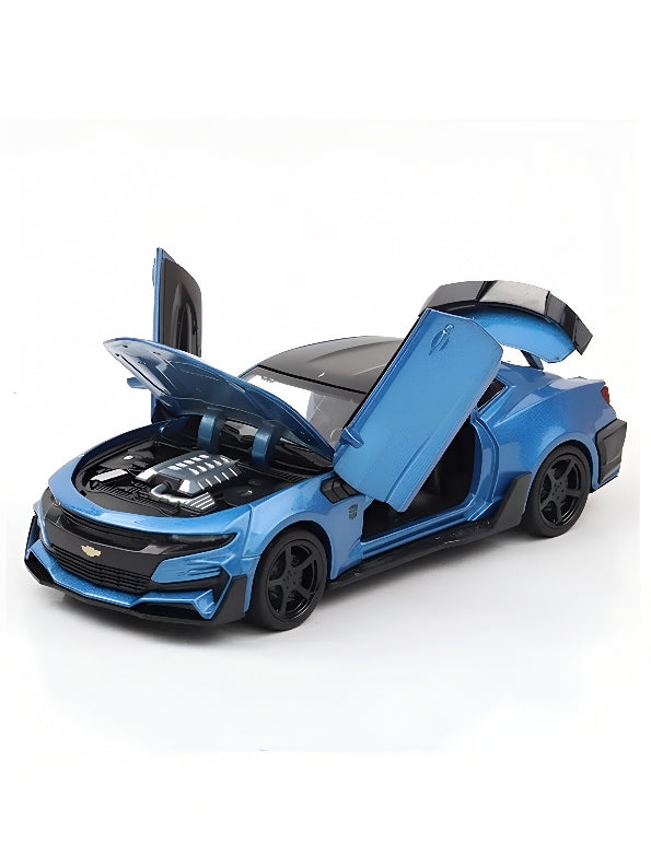 Chevrolet Camaro Metal Model Diecast Car - Blue Scale 1:32 (T-M-15) - Toyloft