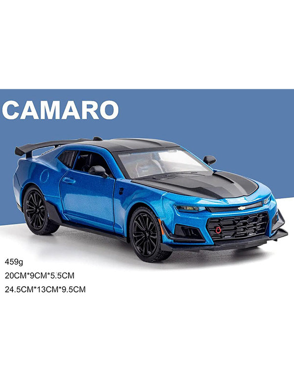 Chevrolet Camaro Metal Model Diecast Car - Blue Scale 1:32 (T-M-15) - Toyloft