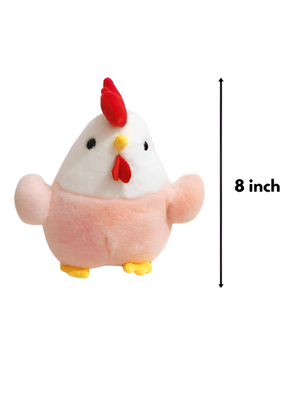 Chicken Plush Toy 8-inch Soft Stuffed Animal Toy LMI11084.