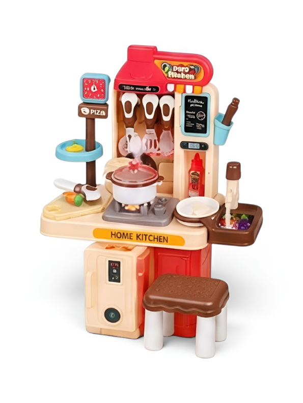 Children's Pretend Play Home Kitchen Toy Set | 47 PCS Cutlery & Cooking Accessories TV7132