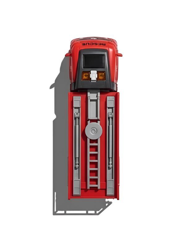City Fire Control 1-1 Rescue Fire Truck Toy | Realistic Emergency Vehicle with Detachable Ladder TV5816