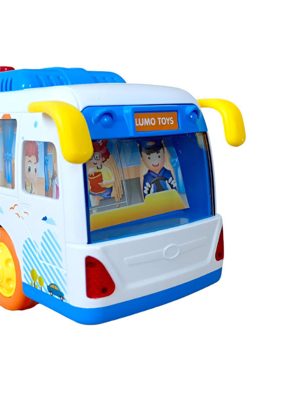 City Inertial Public Bus Toy for Kids – Friction Powered City Transport Vehicle LMI13006.