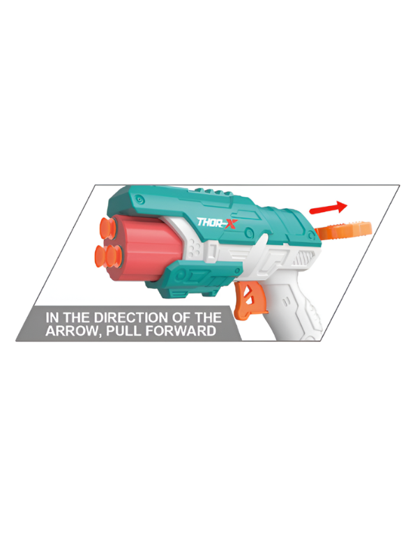 Clarion Fierce Up Thor-X Foam Dart Blaster Manual Soft Bullet Toy Gun LMI12075.