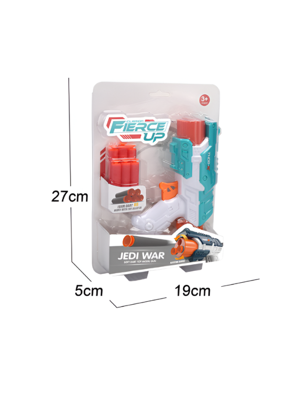 Clarion Fierce Up Thor-X Foam Dart Blaster Manual Soft Bullet Toy Gun Turquoise LMI12075.