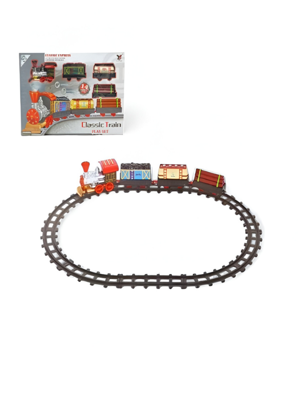 Classic Battery Operated Train Set for Kids – Electric Railway Toy TV955.