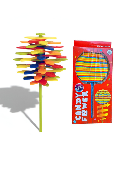 Colorful Rainbow Lollipop Sensory Spin Toy – Stress Relief Kinetic Fidget for Kids & Adults, Spinner & Autism Toy LMI13844.