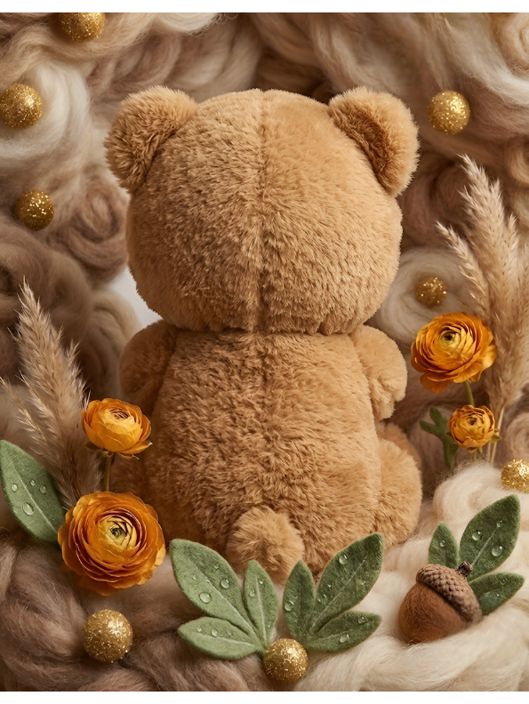 Cool Brown Teddy Bear Plush Toy with Sunglasses – 8-Inch Soft Stuffed Animal ST14752.