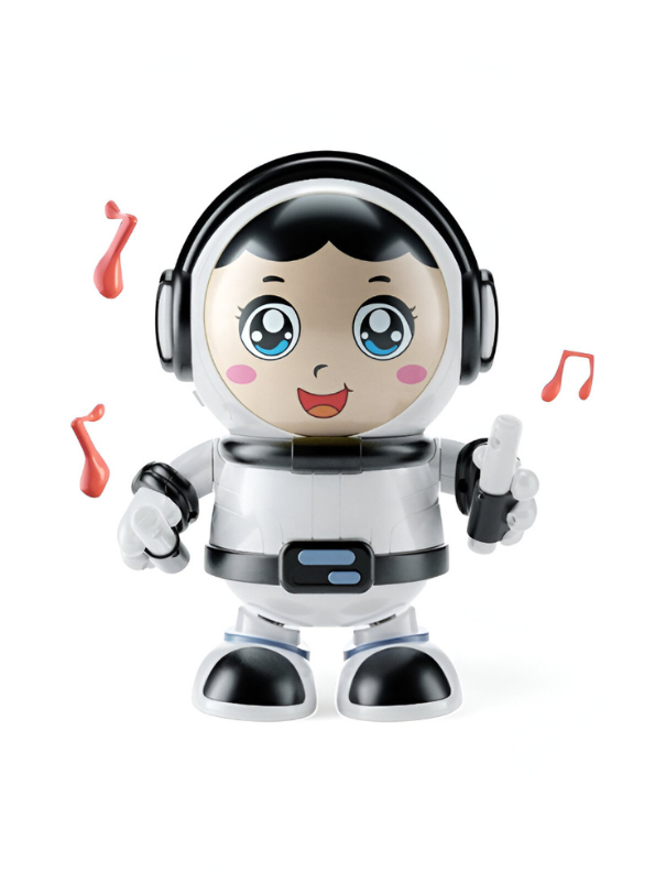 Cool Dancing Astronaut Robot Toy – 360° Spinning Space Robot Toy for Kids with Music & LED Lights LMI15725.